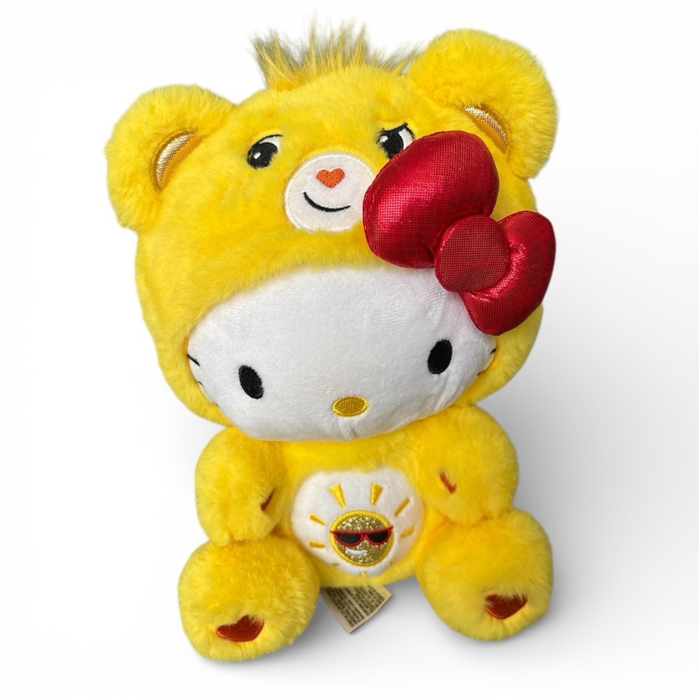 Hello Kitty Care Bear Funshine Bear Plush Toy 8”